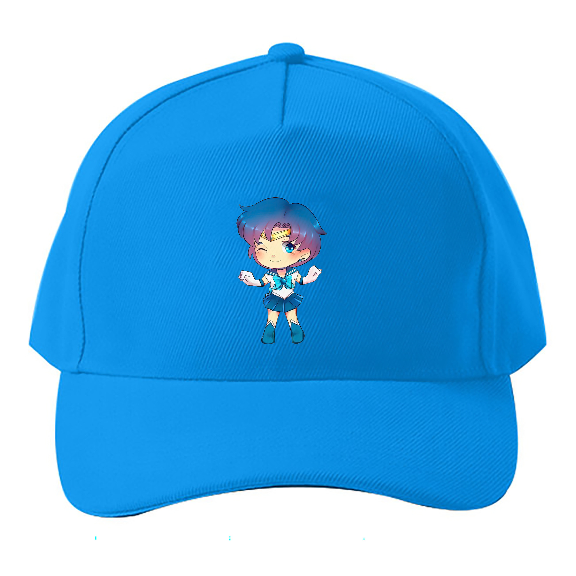 （画像用） 美少女戦士セーラームーン 水野 亜美 みずの あみ Sailor Moon Mizuno Ami ベースボールキャップ 綿100％ 男女兼用 帽子 スポーツ
